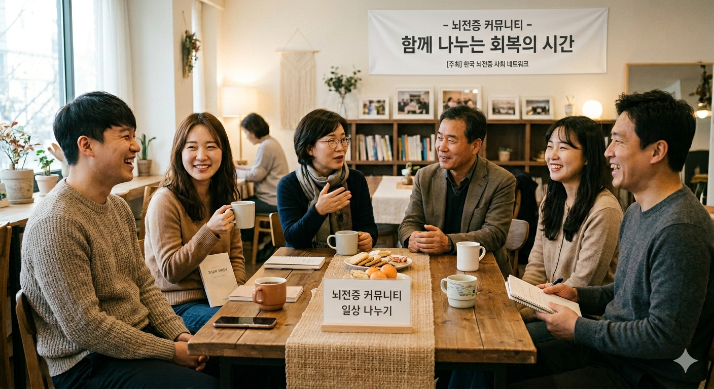 뇌전증 커뮤니티에서 일상을 나누는 따뜻한 분위기