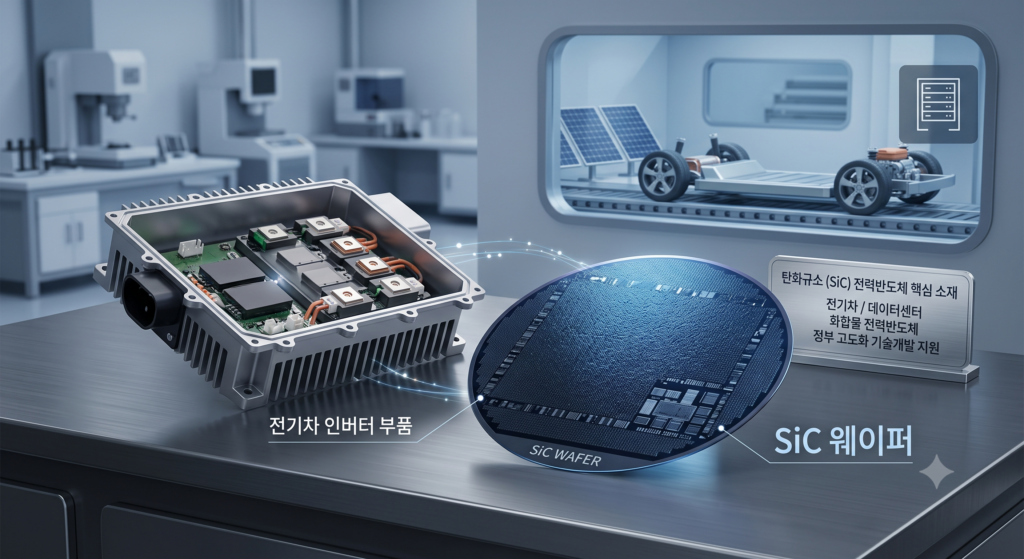 탄화규소 전력반도체 웨이퍼 