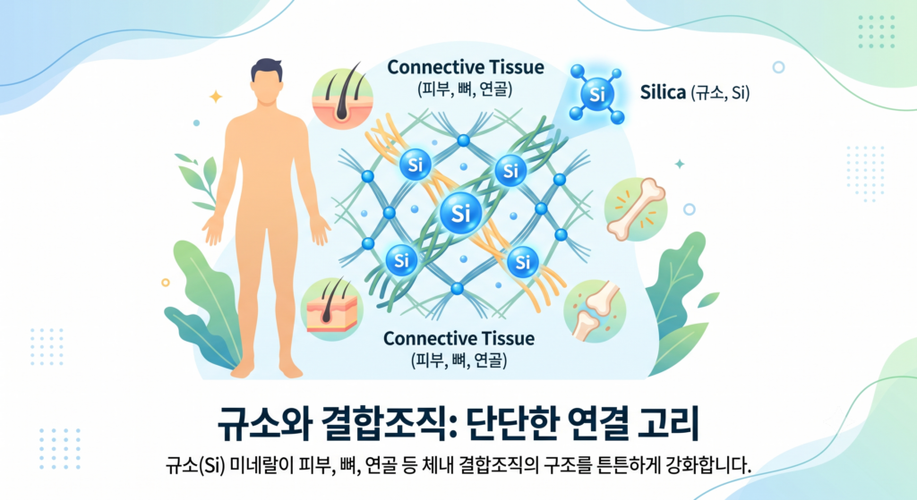 규소 미네랄과 인체 결합조직 관계